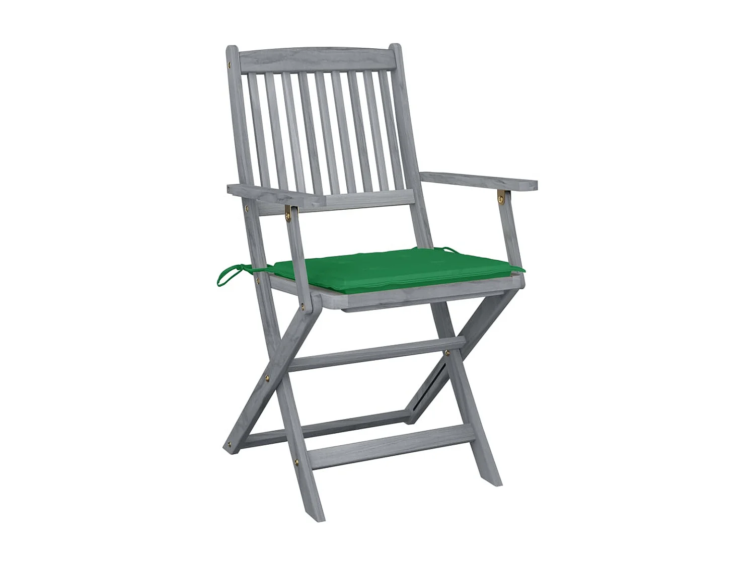 Outdoor klapstoelen 6 stuks met kussens van acaciahout