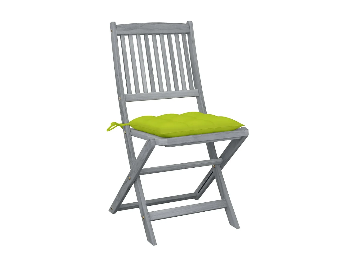 Outdoor klapstoelen 2 stuks met kussens van acaciahout