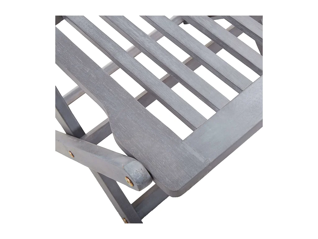Outdoor klapstoelen 2 stuks met kussens van acaciahout