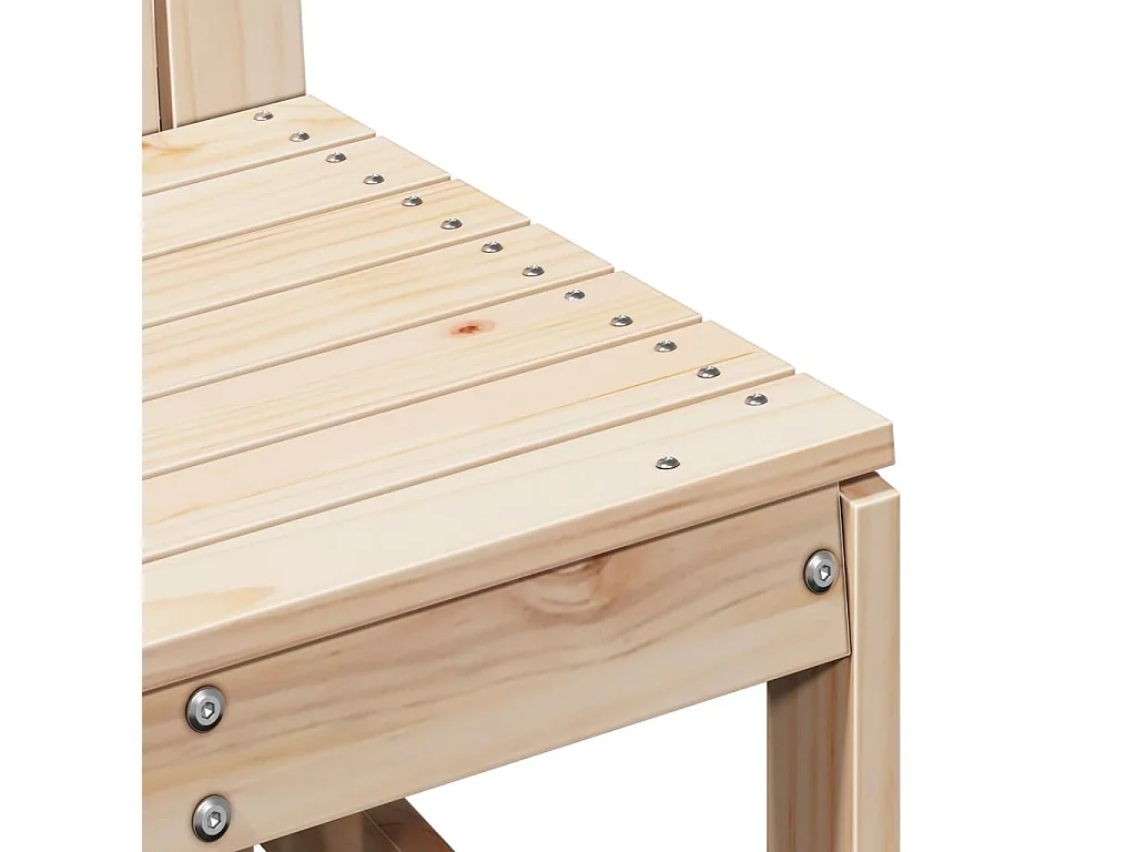 Mobili da giardino 3 pezzi in legno di pino massiccio