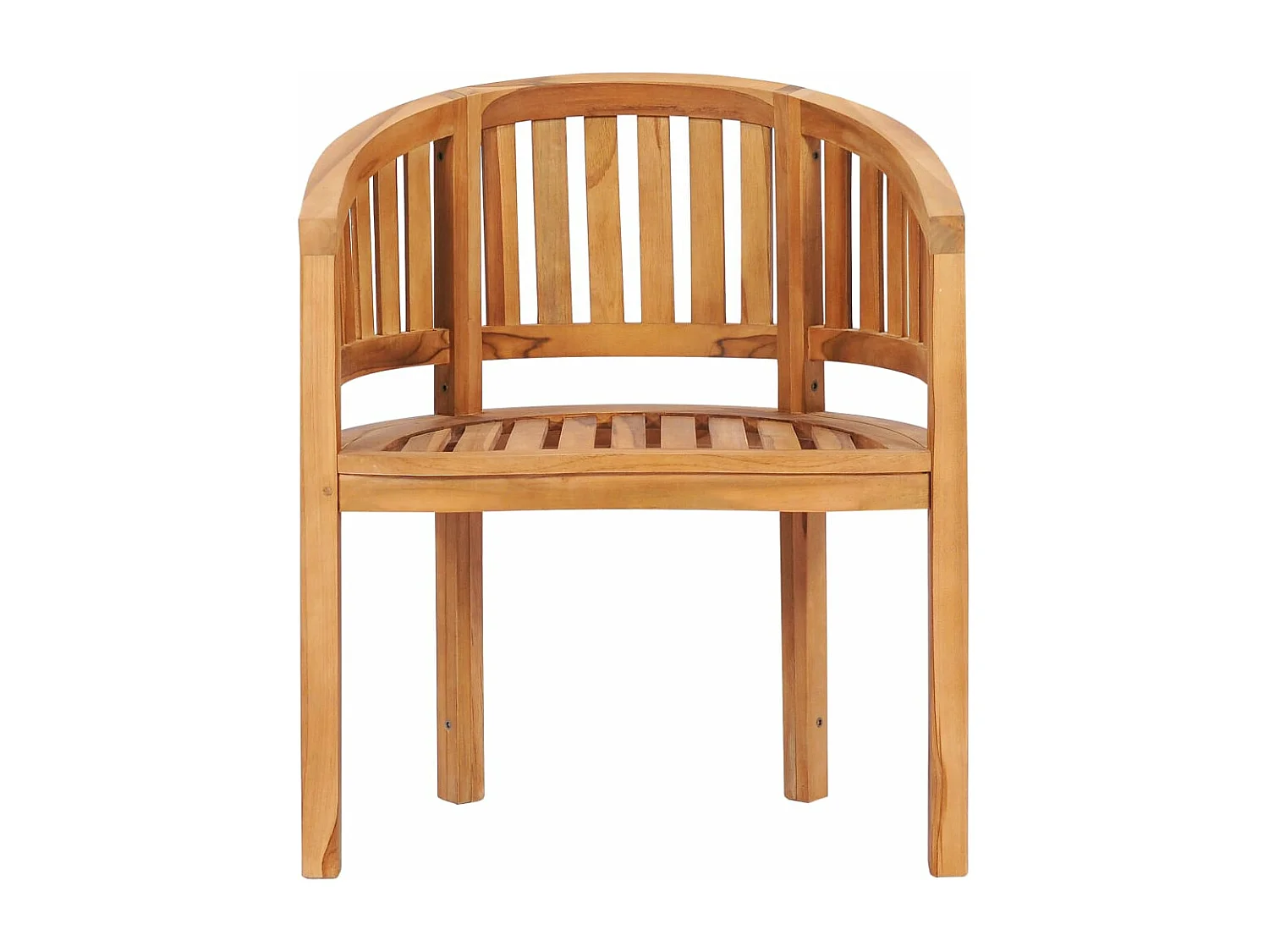 Chaise en forme de banane Bois de teck solide