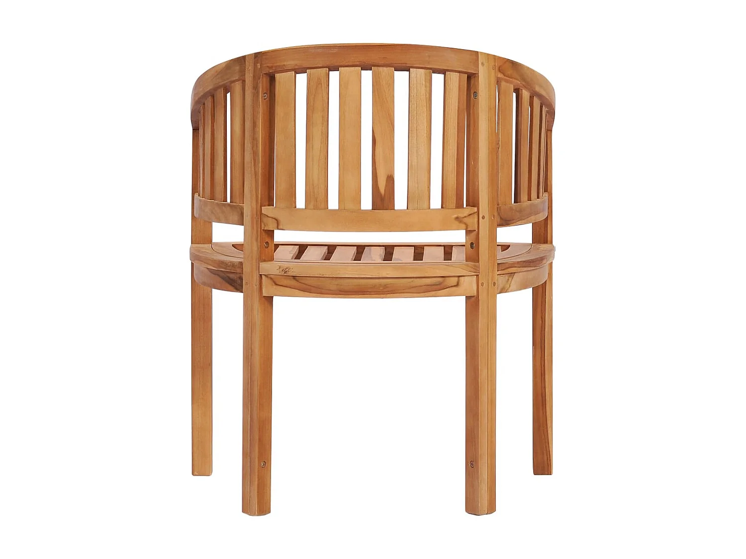 Chaise en forme de banane Bois de teck solide