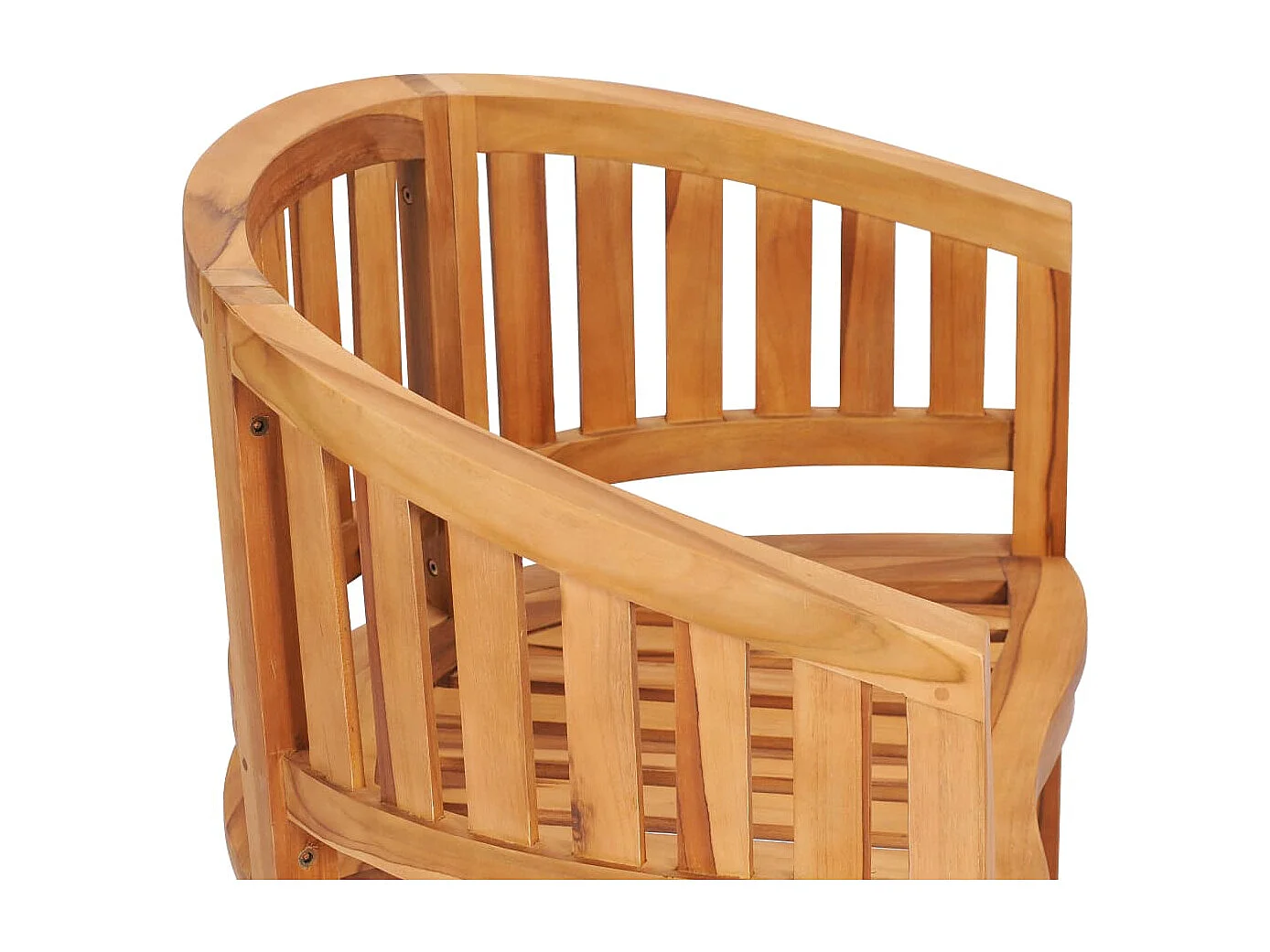 Chaise en forme de banane Bois de teck solide