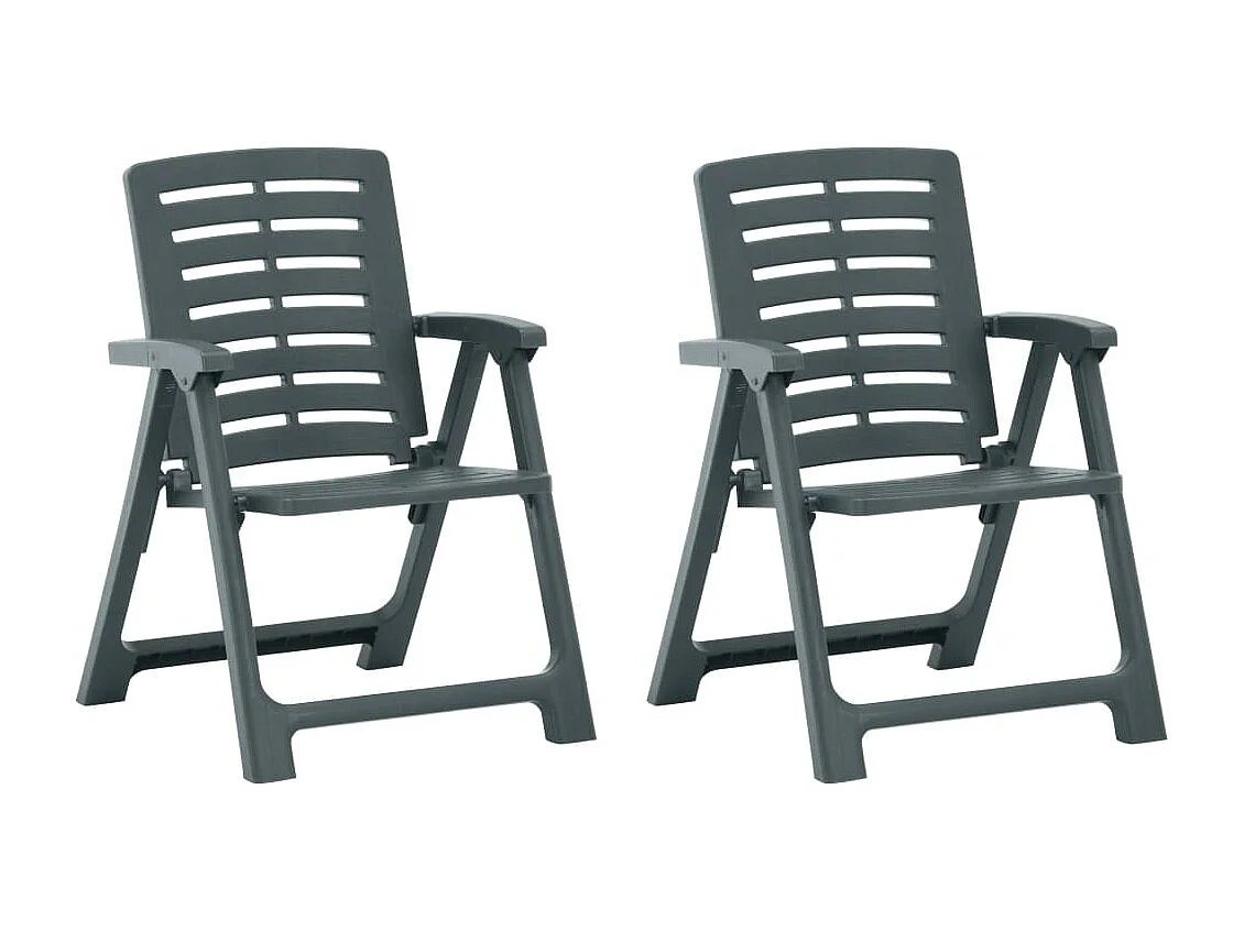 Tuinstoelen 2 stuks Kunststof Groen