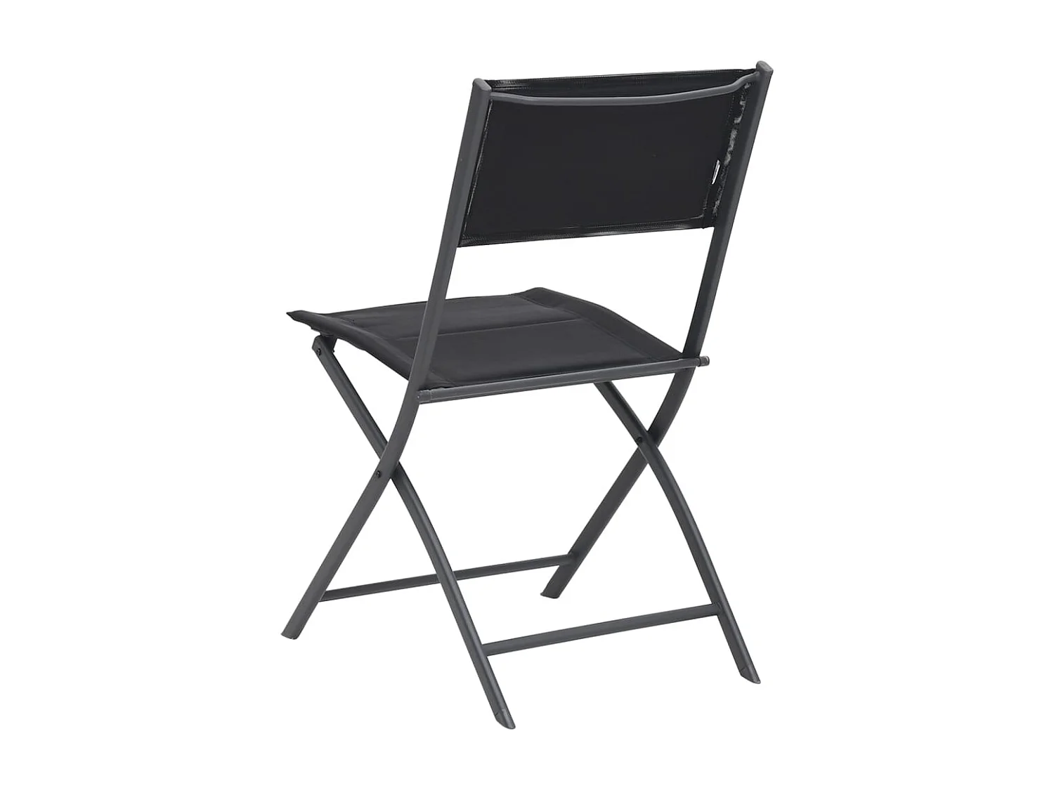 Chaises de jardin pliables 4 pcs Acier et textilène