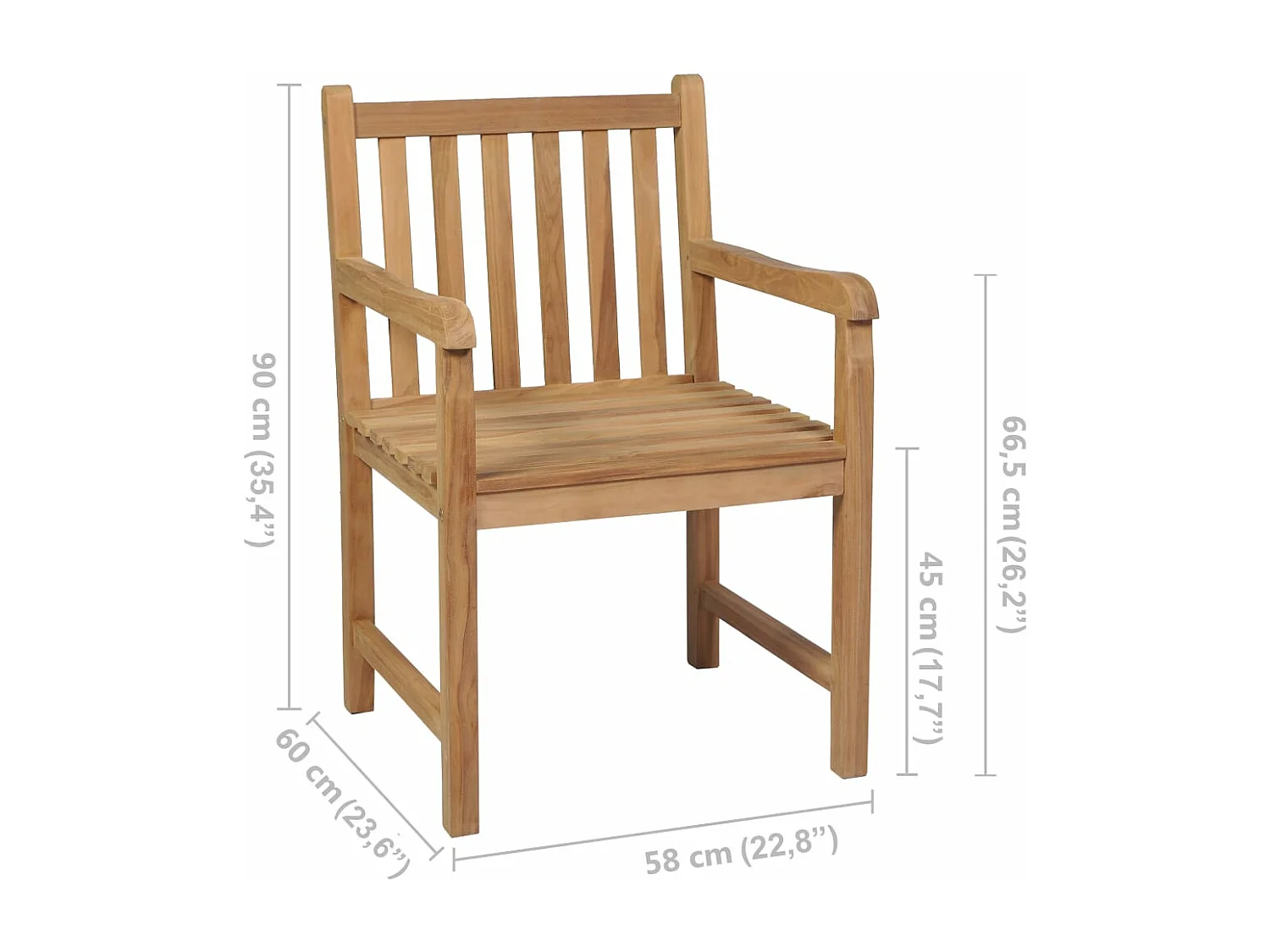 Tuinstoelen 4 stuks met groene kussens Massief teakhout