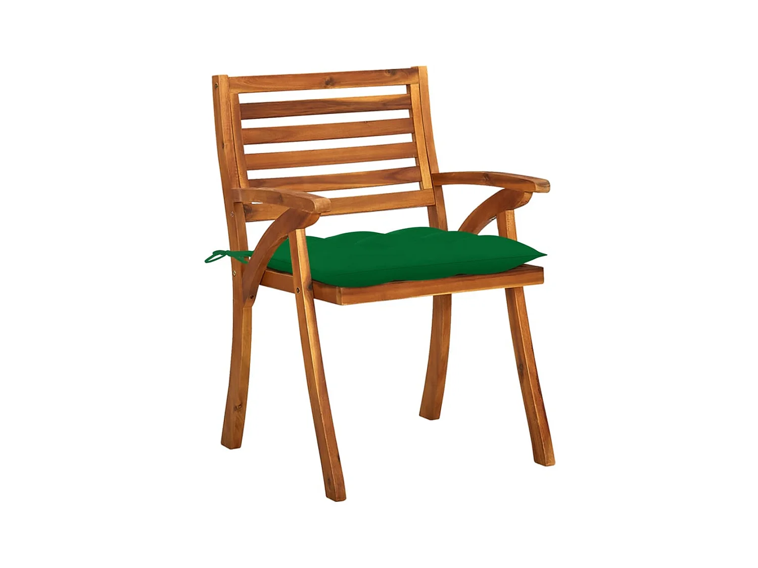 Chaises de jardin avec coussins 8 pcs Bois d'acacia solide