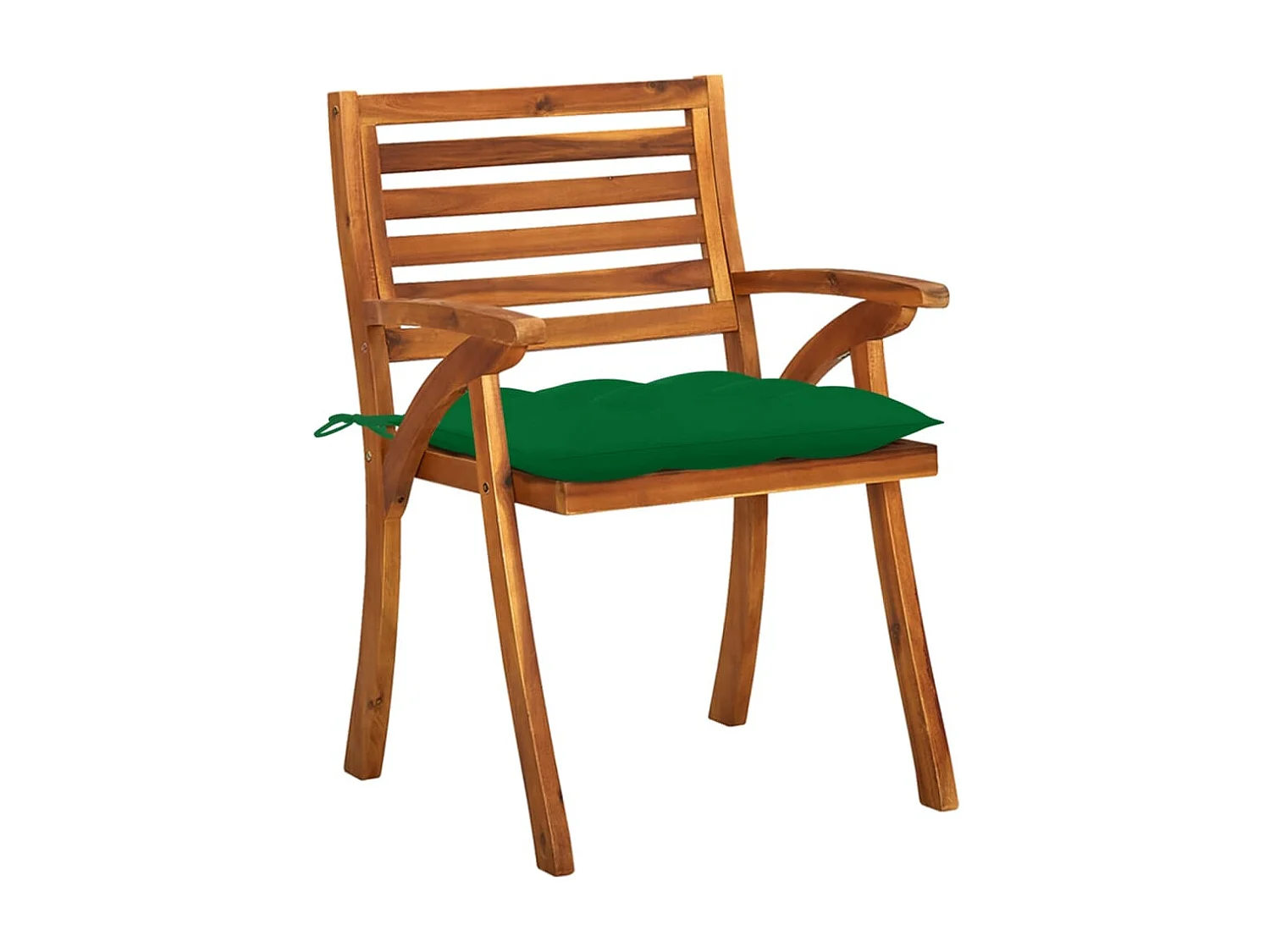Chaises de jardin avec coussins 8 pcs Bois d'acacia solide