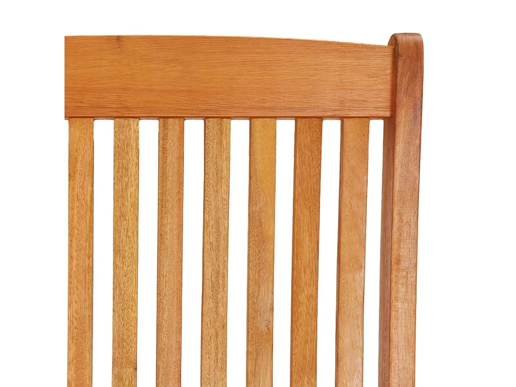 Chaises de jardin pliables repose-pieds lot de 2 Eucalyptus