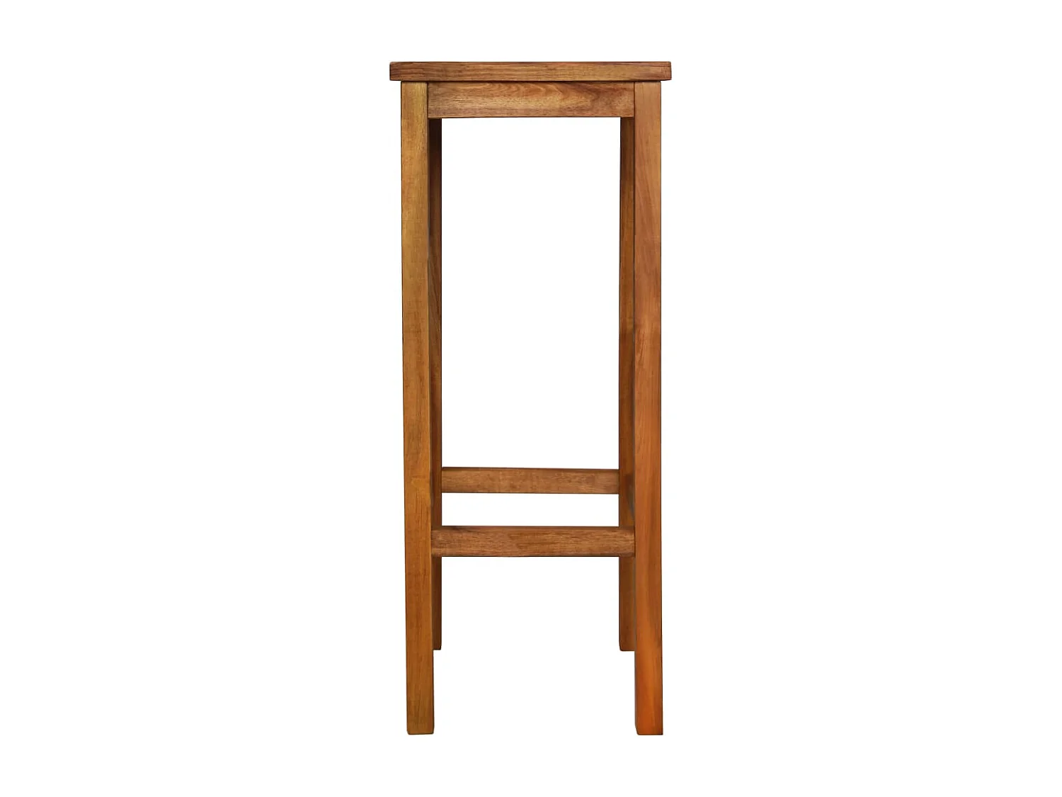 Conjunto de 2 bancos altos em madeira de acácia maciça