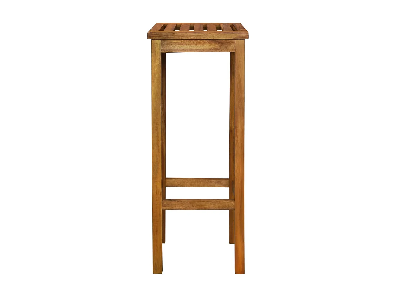 Conjunto de 2 bancos altos em madeira de acácia maciça