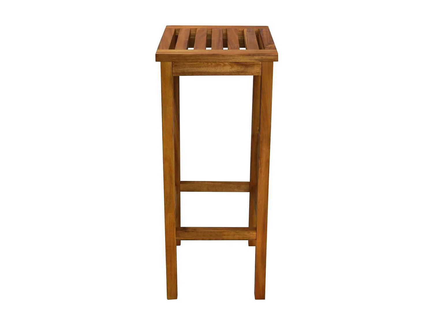 Conjunto de 2 bancos altos em madeira de acácia maciça