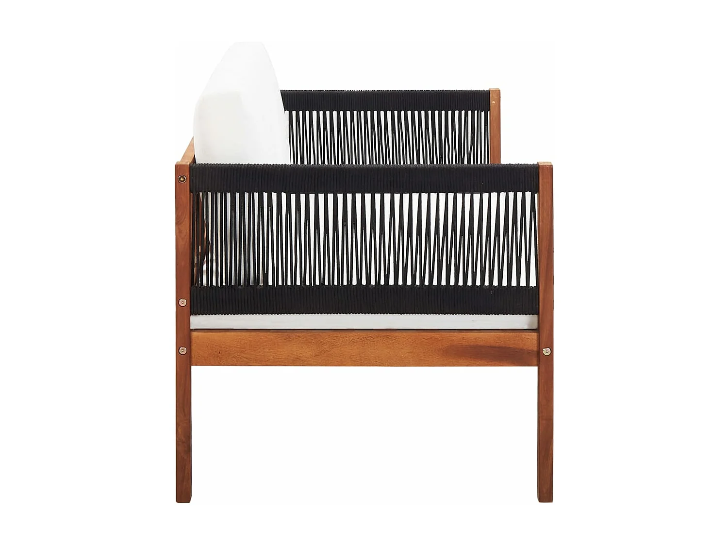 Canapé de jardin à 2 places Bois d'acacia massif