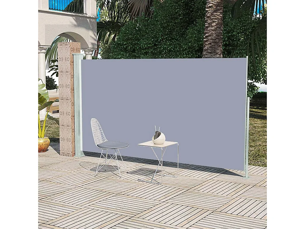 Toldo de terraza lateral retráctil 160x300 cm Gris