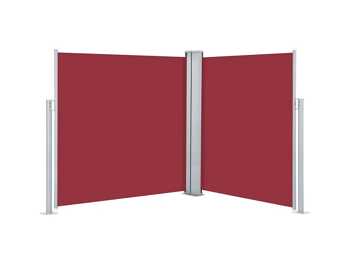 Uitschuifbare zijluifel Rood 160 x 600 cm