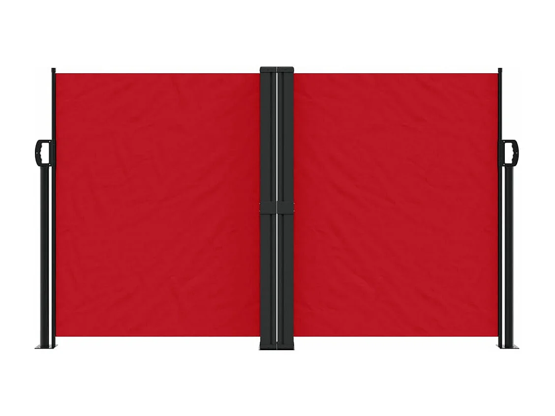 Auvent latéral rétractable rouge 140x1200 cm