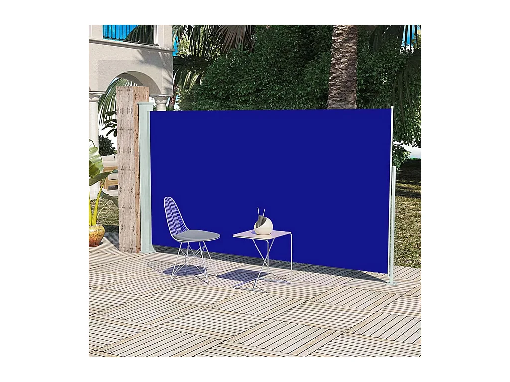 Tenda da sole laterale retrattile 160x300 cm Blu
