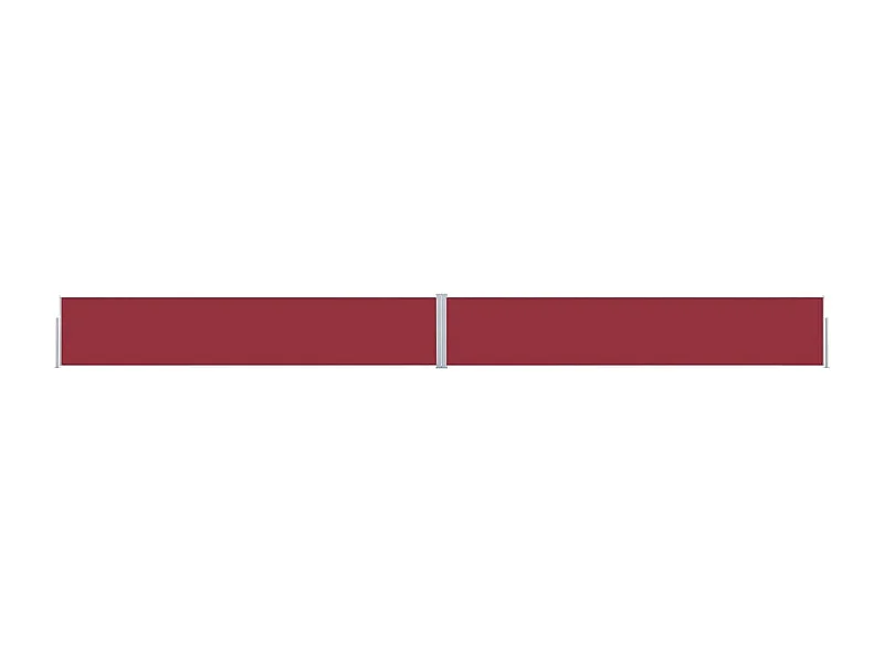 Auvent latéral rétractable de patio 170x1200 cm Rouge