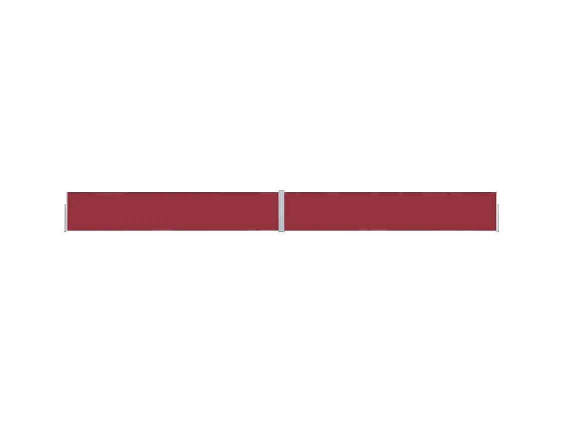 Auvent latéral rétractable de patio 170x1200 cm Rouge