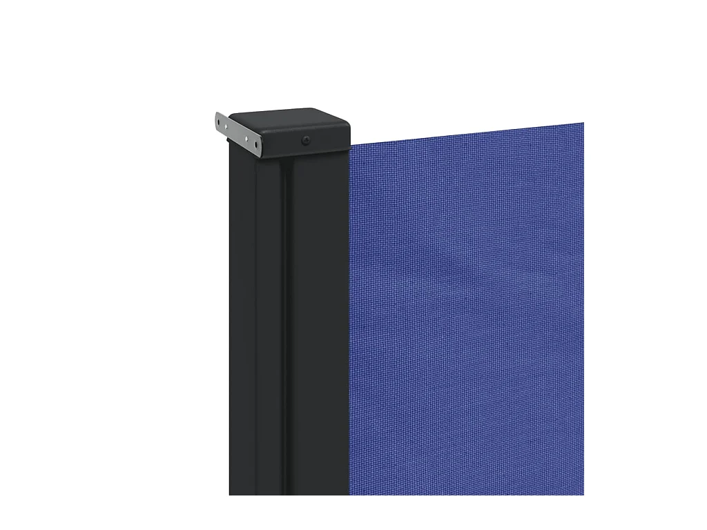 Blauwe uitschuifbare zijluifel 140x500 cm