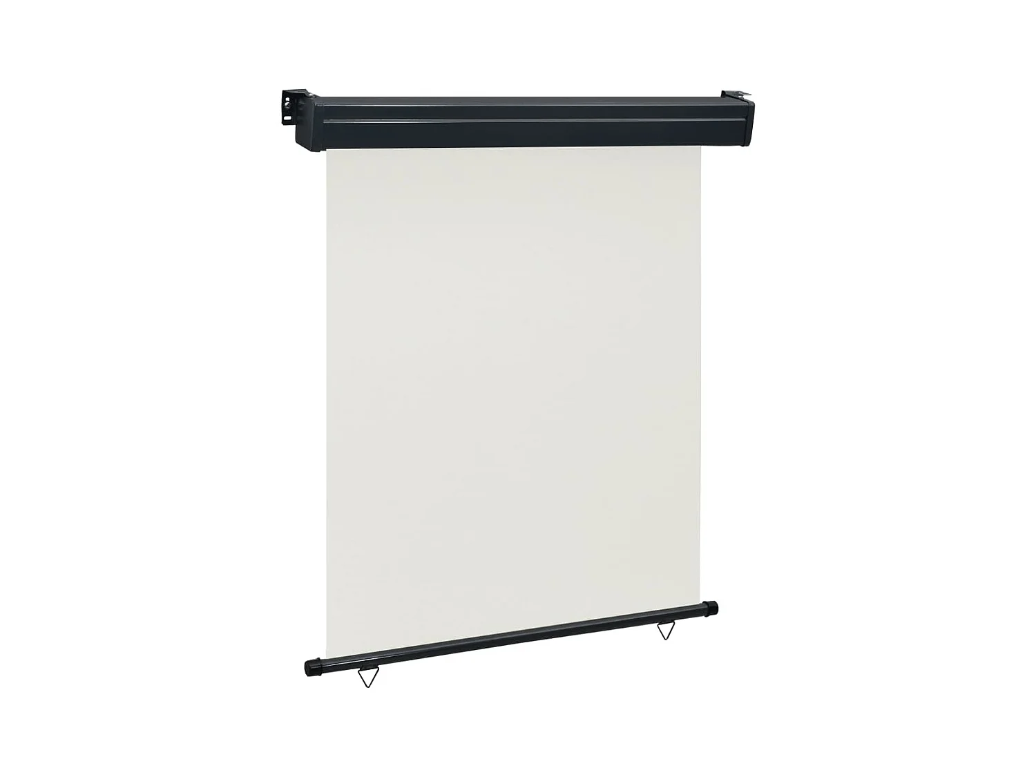 Auvent latéral de balcon 140x250 cm Crème