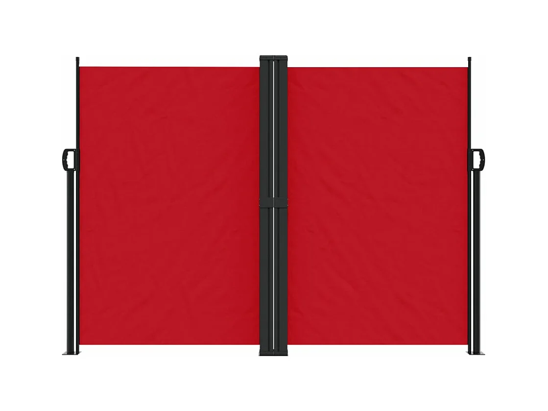 Rode uitschuifbare zijluifel 180x1000 cm
