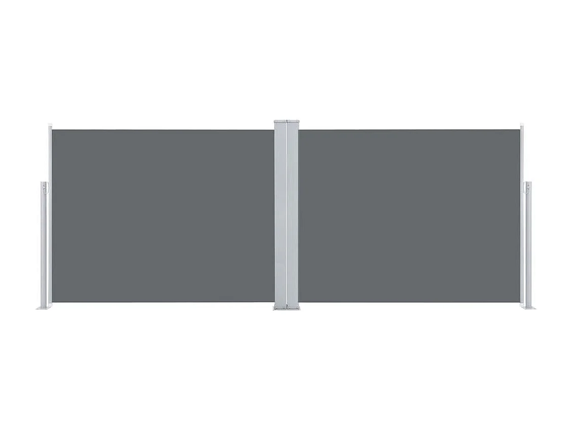 Uitschuifbare zijluifel Antraciet 140 x 1000 cm