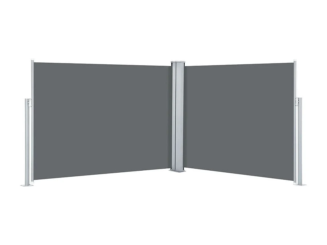 Auvent latéral rétractable Anthracite 140 x 1000 cm