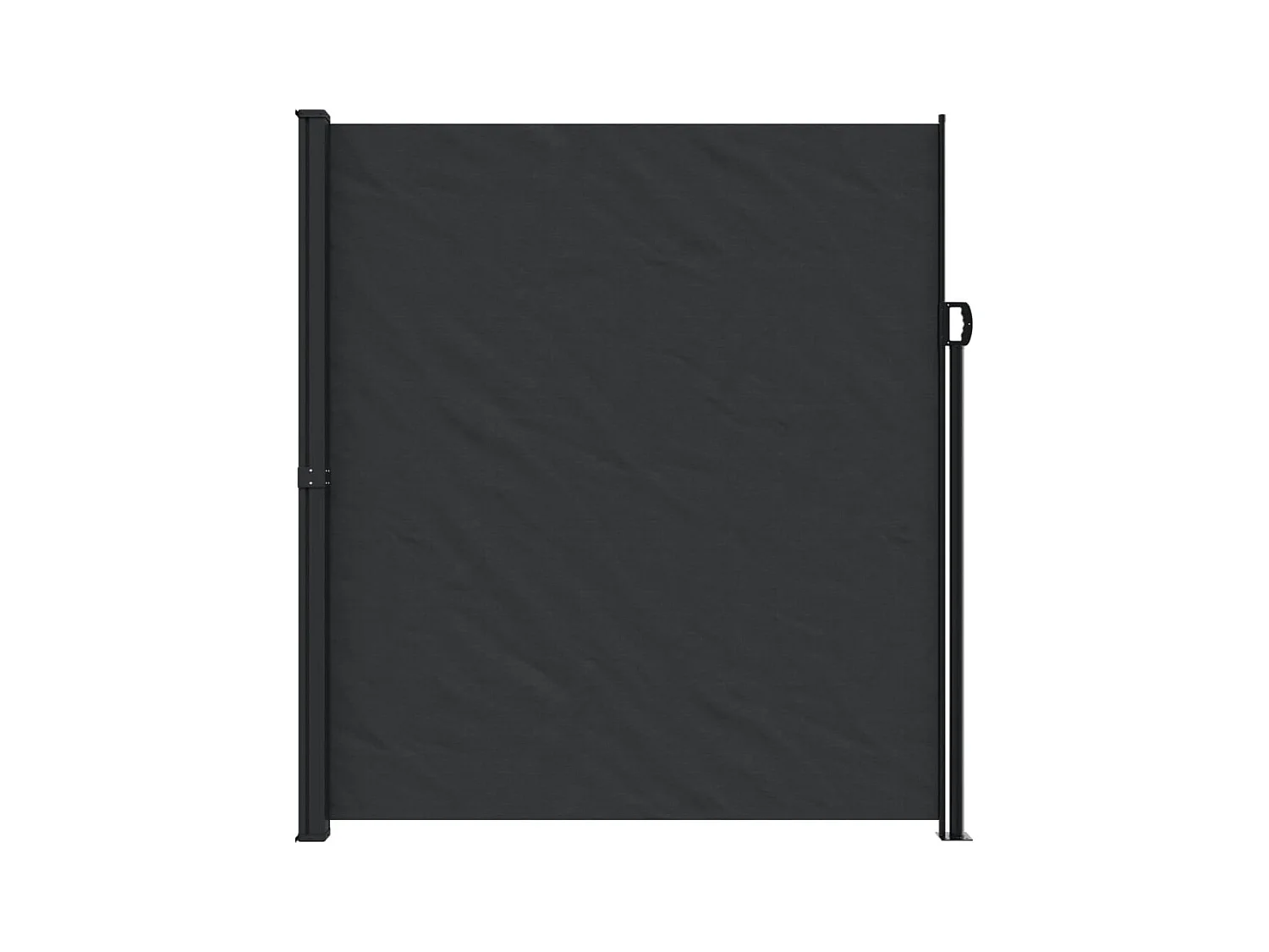Auvent latéral rétractable noir 220x500 cm