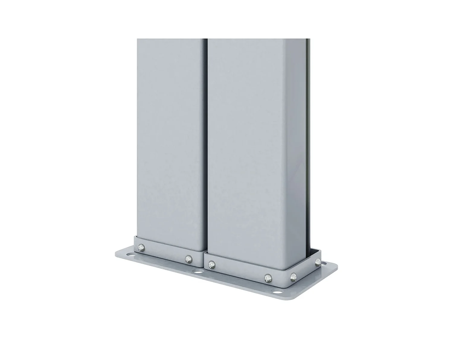 Toldo lateral retráctil Marrón 200x1000 cm