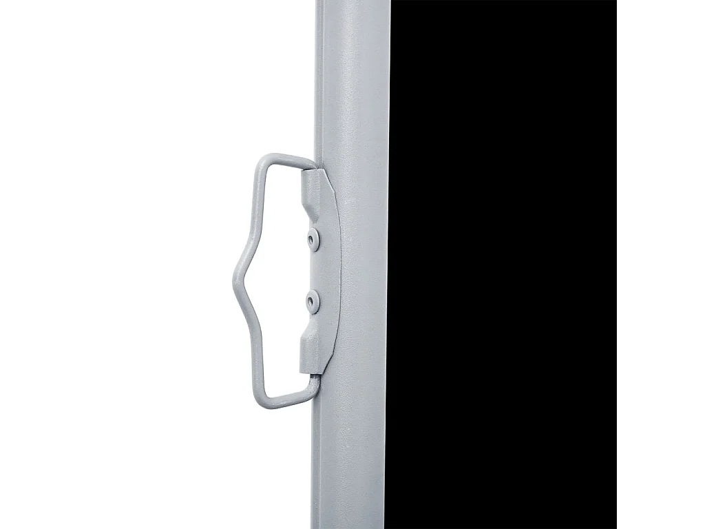 Toldo lateral retráctil Negro 100 x 1000 cm