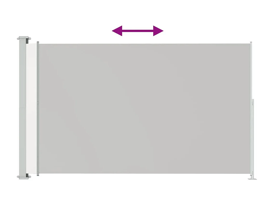 Tenda da sole laterale retrattile 180x300 cm Crema