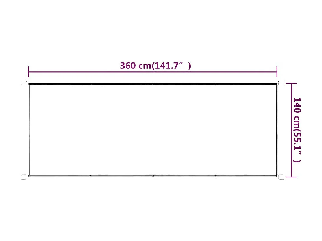 Tenda verticale Terracotta 140x360 cm tessuto Oxford