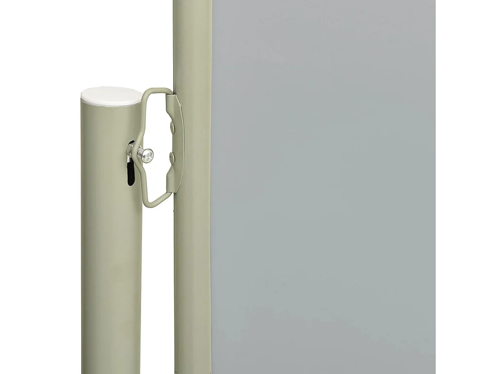 Auvent latéral rétractable de patio 140x300 cm Gris