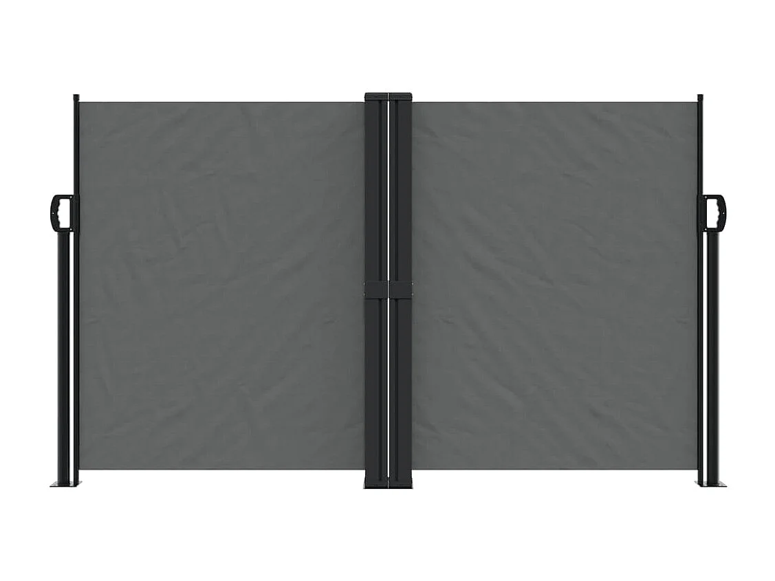 Auvent latéral rétractable anthracite 140x600 cm