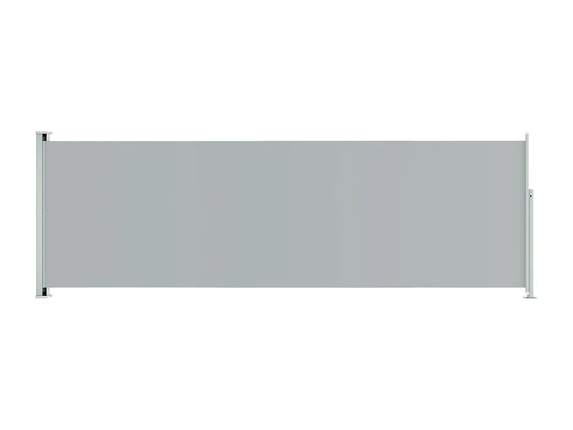 Uitschuifbare zijterraszonwering 200x600 cm Grijs