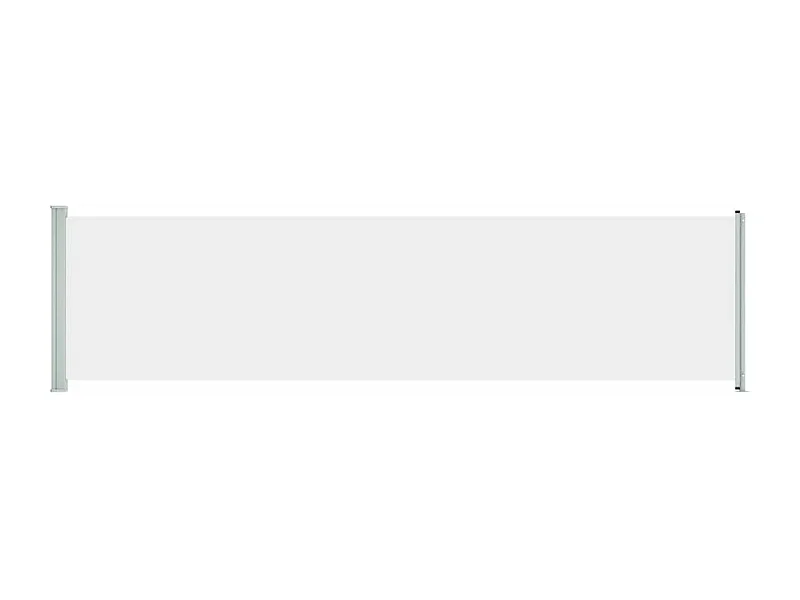 Auvent latéral rétractable de patio 600x160 cm Crème