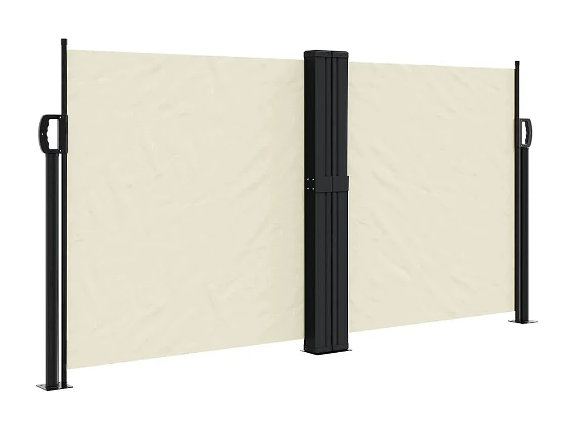 Toldo lateral retrátil creme 120x1200 cm