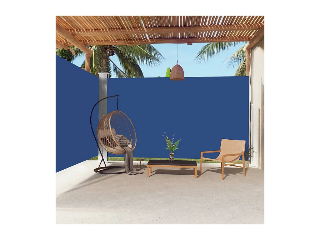Uitschuifbare zijluifel Blauw 220x600 cm