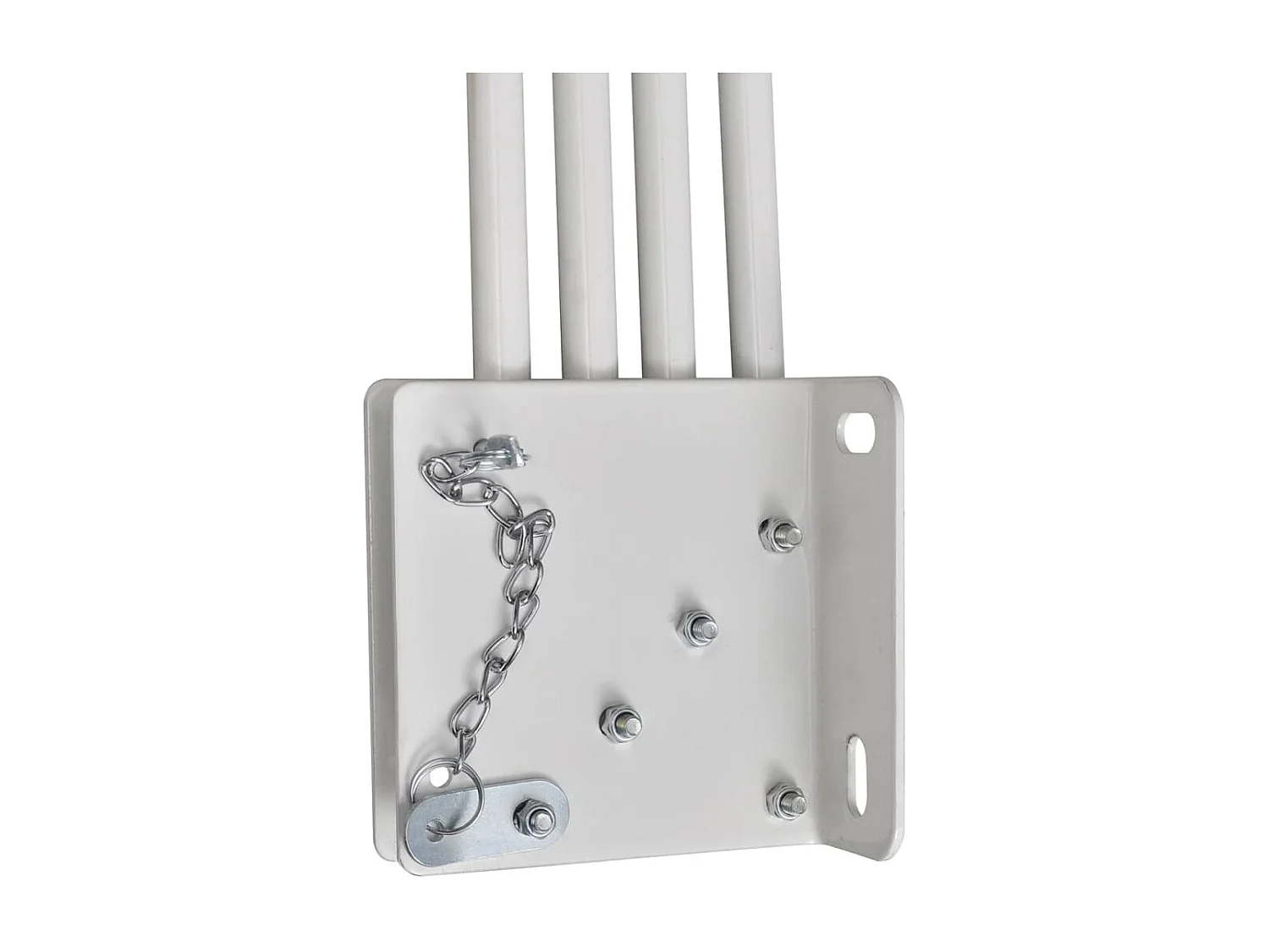 Toldo lateral plegable para balcón Gris 140x140 cm