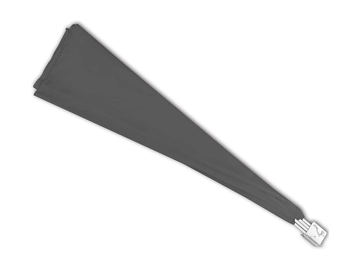 Toldo lateral plegable para balcón Gris 140x140 cm