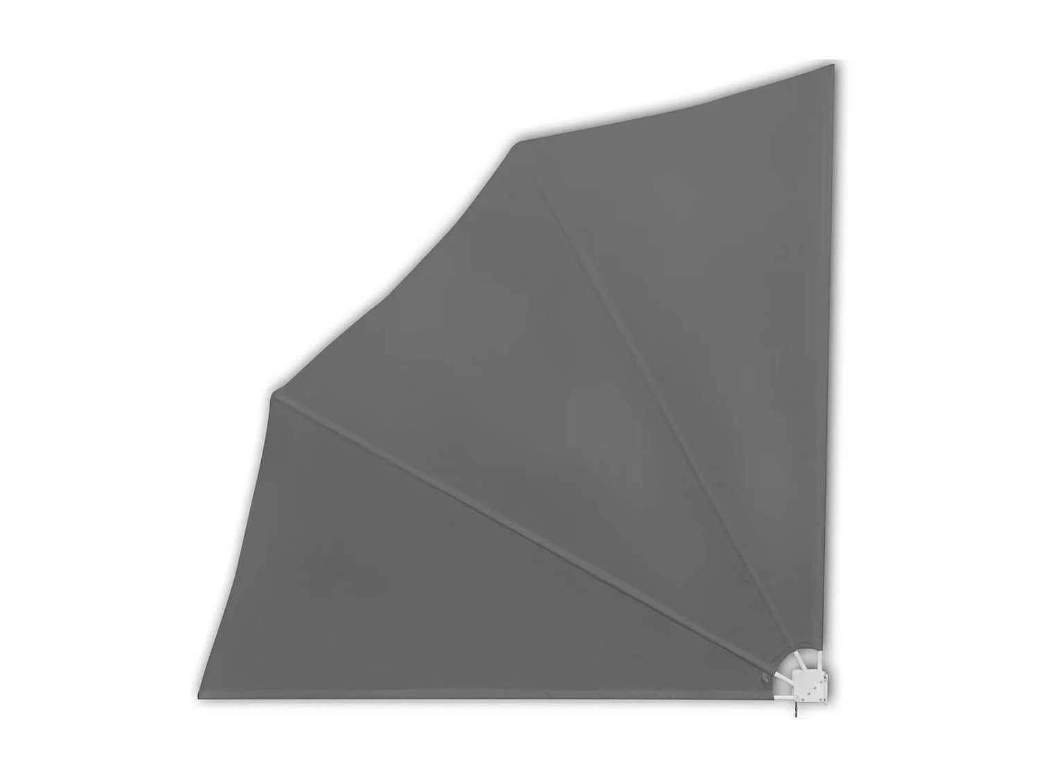 Tenda da balcone laterale pieghevole Grigia 140x140 cm