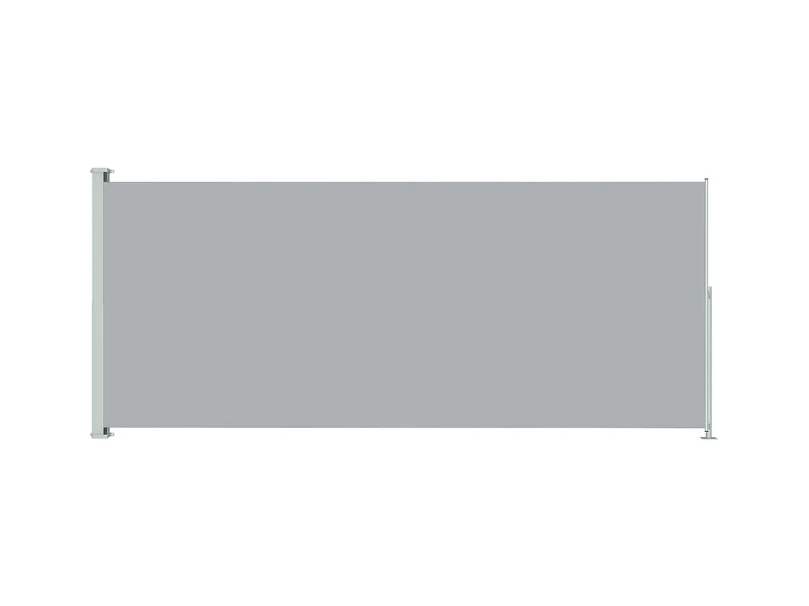 Uitschuifbare zijterraszonwering 200x500 cm Grijs