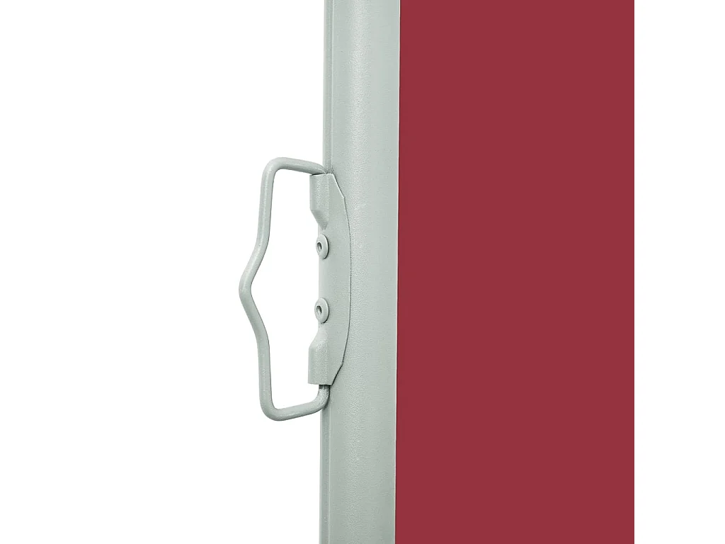 Auvent latéral rétractable de patio 600x160 cm Rouge