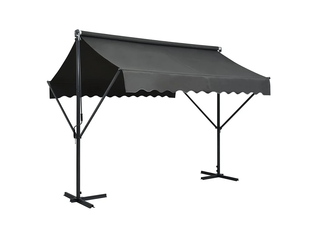 Staande luifel 300 x 300 cm Antraciet