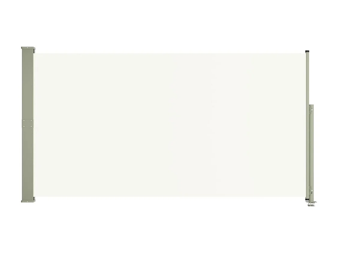 Auvent latéral rétractable de patio 160x300 cm Crème