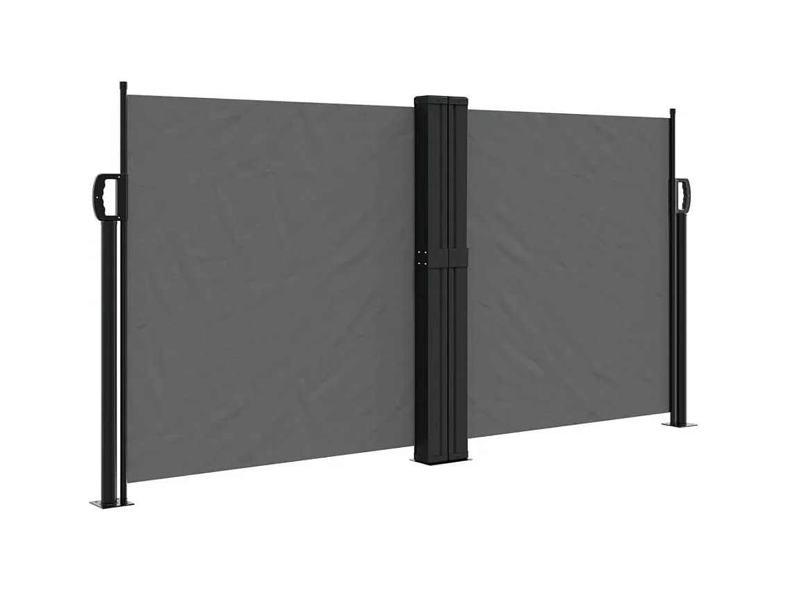 Anthrazit ausziehbare Seitenmarkise 120x600 cm