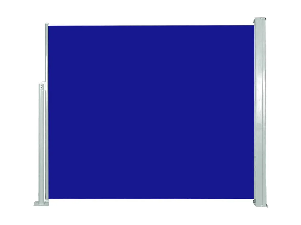 Ausziehbare Seitenmarkise 120 x 300 cm Blau