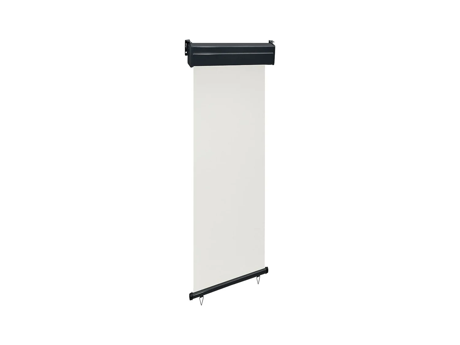 Auvent latéral de balcon 65x250 cm Crème