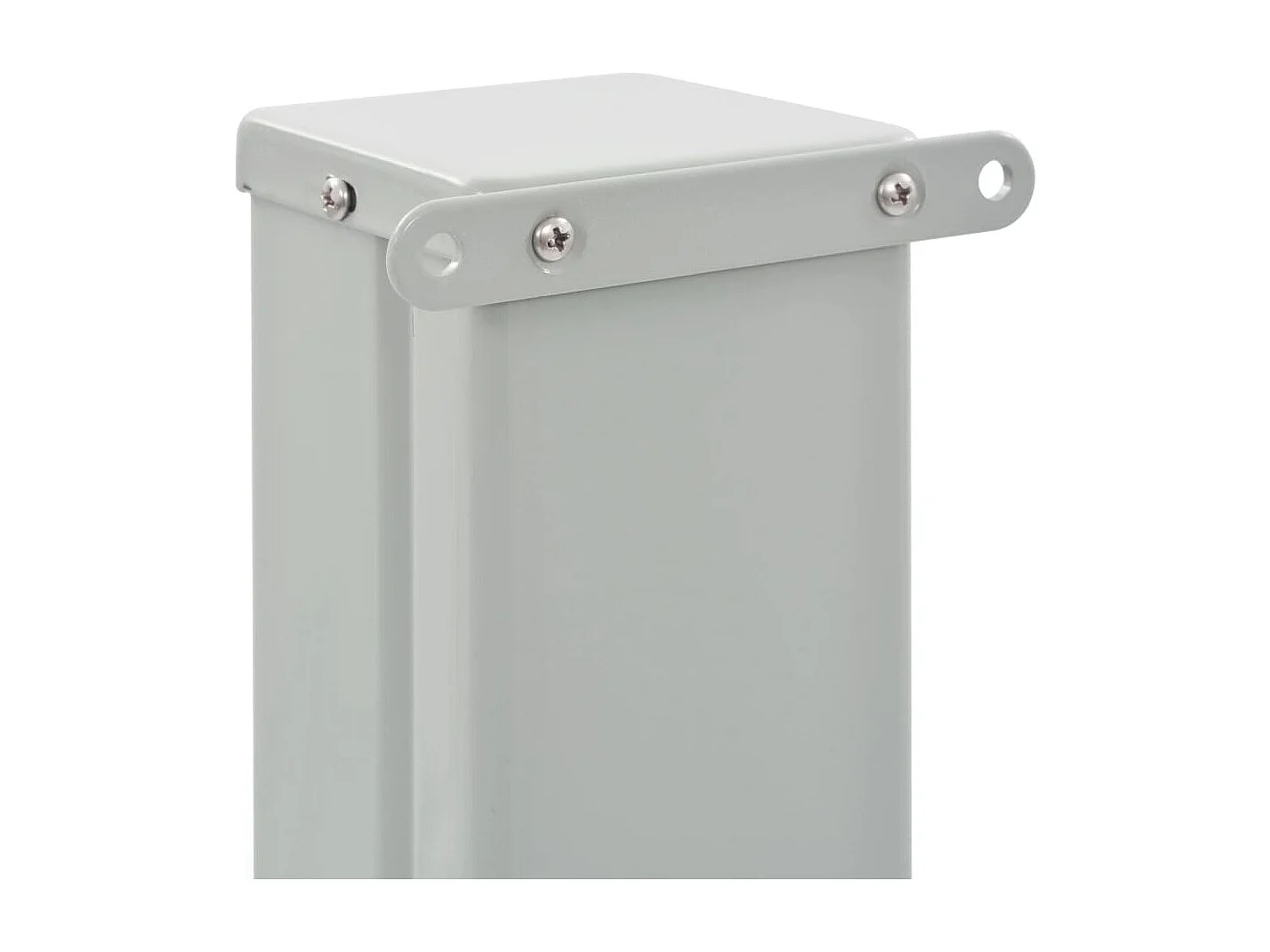 Auvent latéral rétractable de patio 100 x 300 cm Blanc cassé